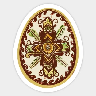 Kosiv ceramics easter egg Sticker